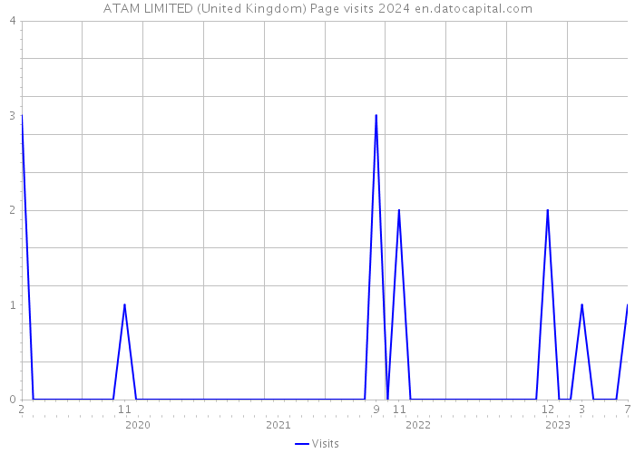 ATAM LIMITED (United Kingdom) Page visits 2024 