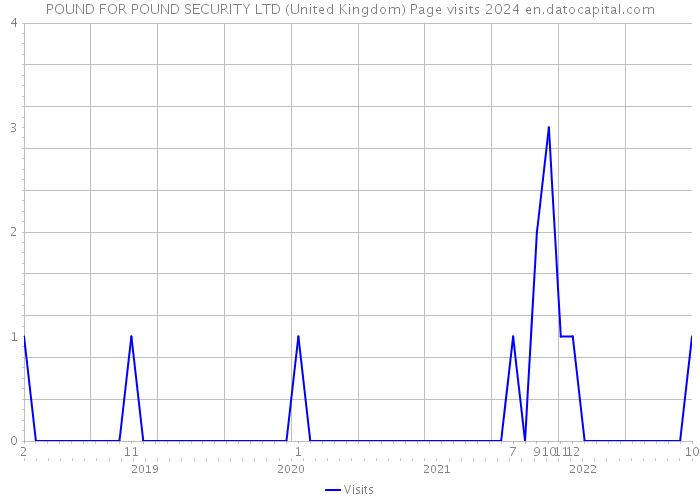POUND FOR POUND SECURITY LTD (United Kingdom) Page visits 2024 