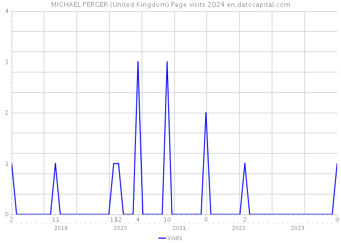 MICHAEL FERGER (United Kingdom) Page visits 2024 