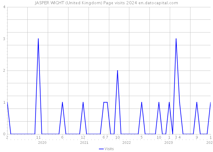 JASPER WIGHT (United Kingdom) Page visits 2024 