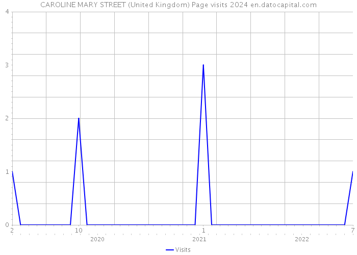 CAROLINE MARY STREET (United Kingdom) Page visits 2024 