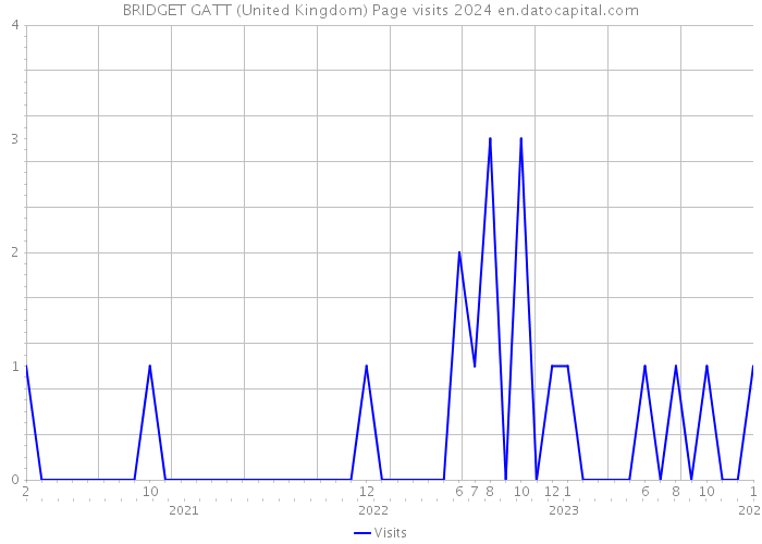 BRIDGET GATT (United Kingdom) Page visits 2024 