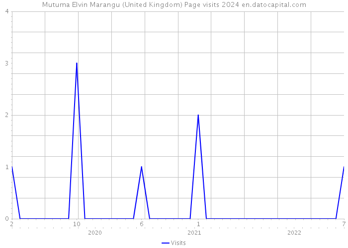 Mutuma Elvin Marangu (United Kingdom) Page visits 2024 