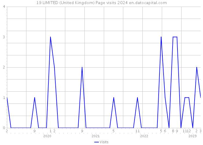 19 LIMITED (United Kingdom) Page visits 2024 