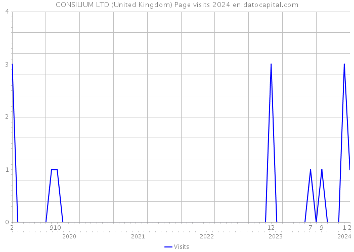 CONSILIUM LTD (United Kingdom) Page visits 2024 