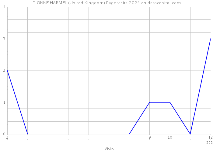 DIONNE HARMEL (United Kingdom) Page visits 2024 