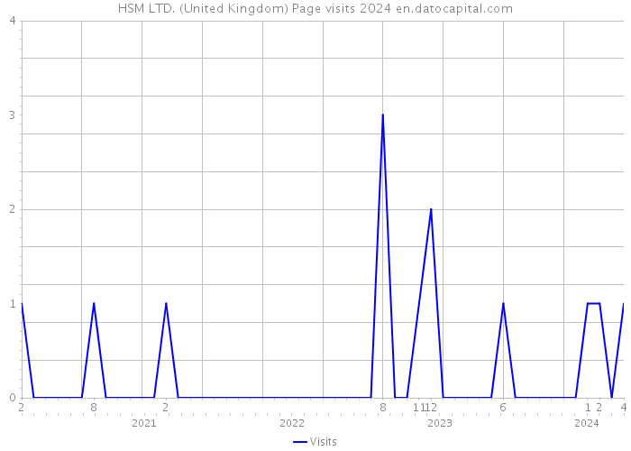 HSM LTD. (United Kingdom) Page visits 2024 