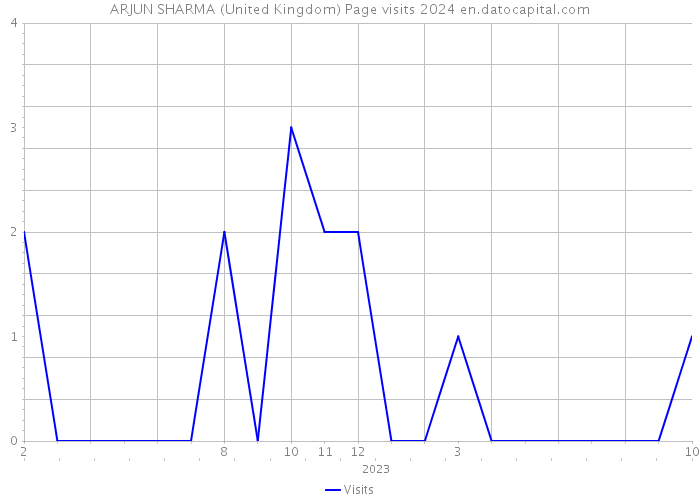 ARJUN SHARMA (United Kingdom) Page visits 2024 