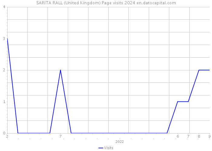 SARITA RALL (United Kingdom) Page visits 2024 