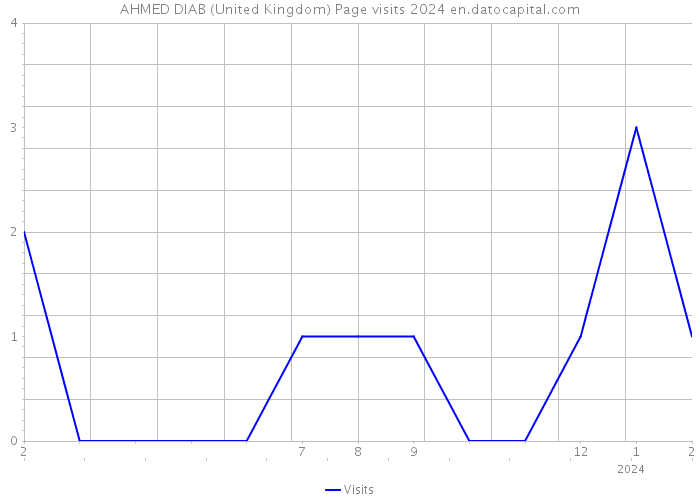 AHMED DIAB (United Kingdom) Page visits 2024 