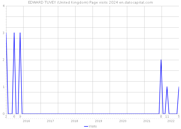 EDWARD TUVEY (United Kingdom) Page visits 2024 