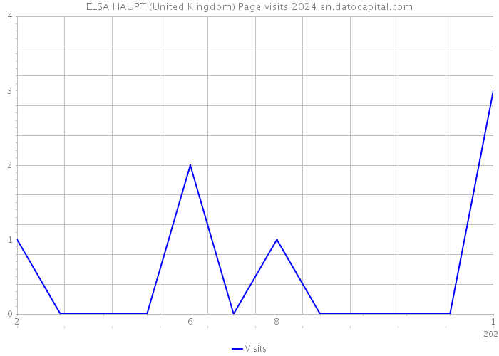 ELSA HAUPT (United Kingdom) Page visits 2024 