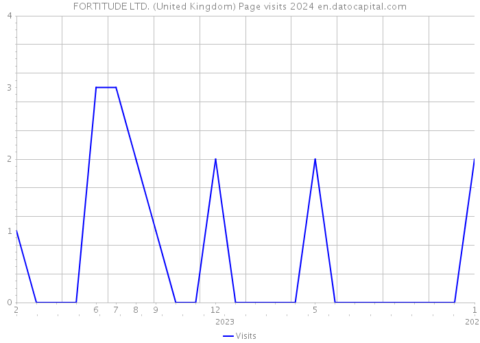 FORTITUDE LTD. (United Kingdom) Page visits 2024 