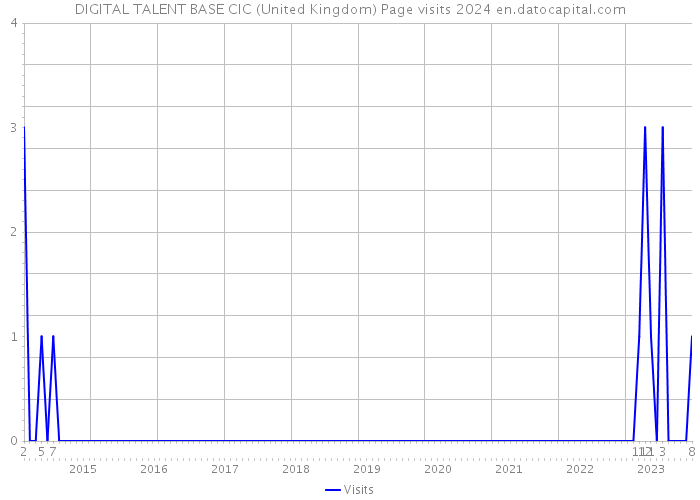 DIGITAL TALENT BASE CIC (United Kingdom) Page visits 2024 