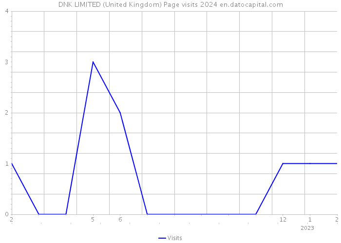 DNK LIMITED (United Kingdom) Page visits 2024 