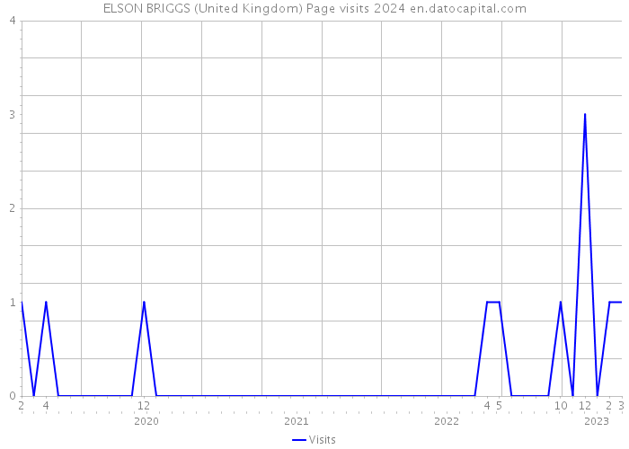 ELSON BRIGGS (United Kingdom) Page visits 2024 