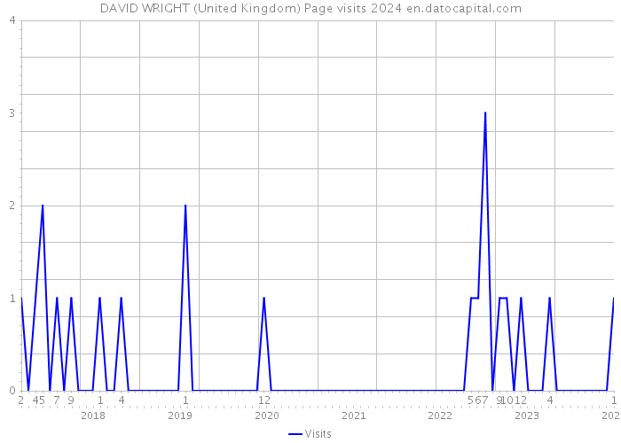 DAVID WRIGHT (United Kingdom) Page visits 2024 