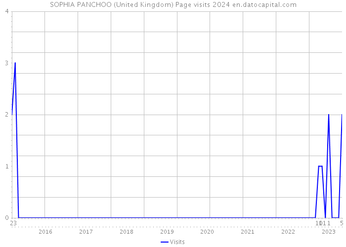 SOPHIA PANCHOO (United Kingdom) Page visits 2024 