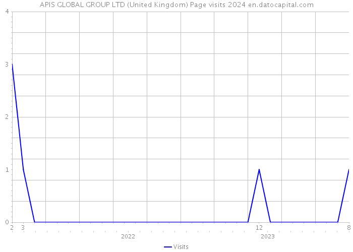 APIS GLOBAL GROUP LTD (United Kingdom) Page visits 2024 