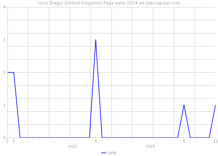 Uros Dragic (United Kingdom) Page visits 2024 