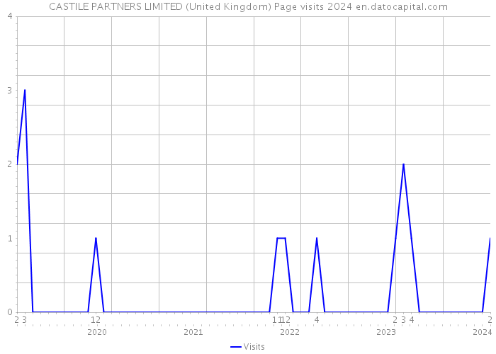 CASTILE PARTNERS LIMITED (United Kingdom) Page visits 2024 