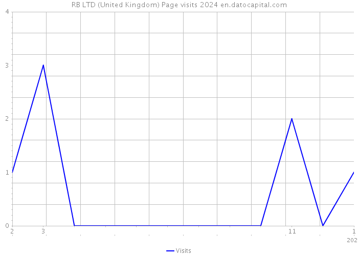 RB LTD (United Kingdom) Page visits 2024 