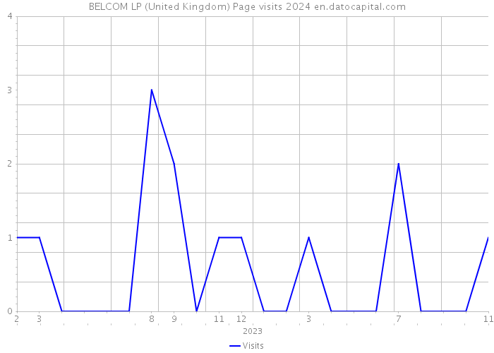 BELCOM LP (United Kingdom) Page visits 2024 
