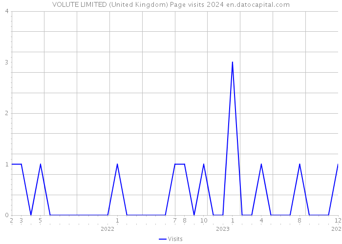 VOLUTE LIMITED (United Kingdom) Page visits 2024 