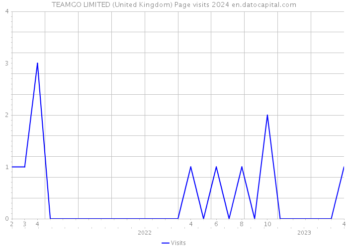 TEAMGO LIMITED (United Kingdom) Page visits 2024 