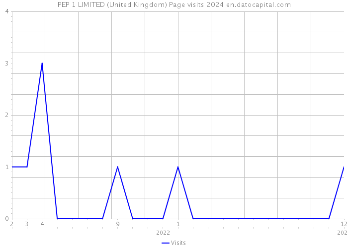 PEP 1 LIMITED (United Kingdom) Page visits 2024 