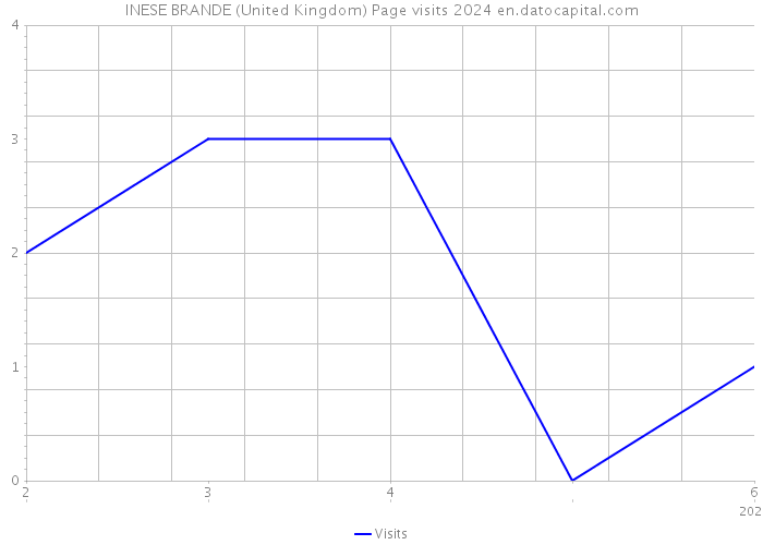 INESE BRANDE (United Kingdom) Page visits 2024 