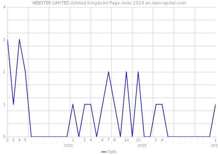 WEBSTER LIMITED (United Kingdom) Page visits 2024 