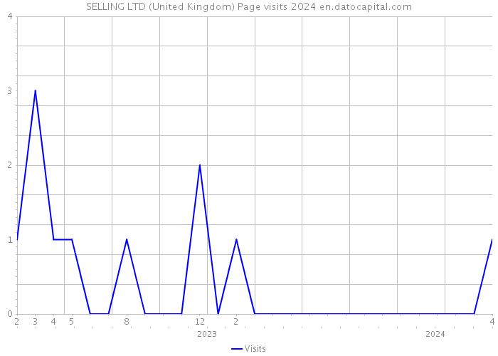 SELLING LTD (United Kingdom) Page visits 2024 