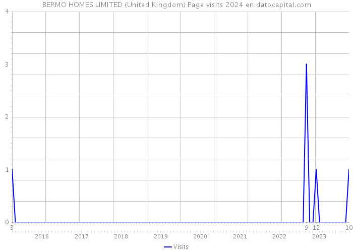 BERMO HOMES LIMITED (United Kingdom) Page visits 2024 