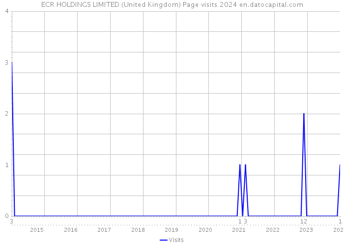 ECR HOLDINGS LIMITED (United Kingdom) Page visits 2024 