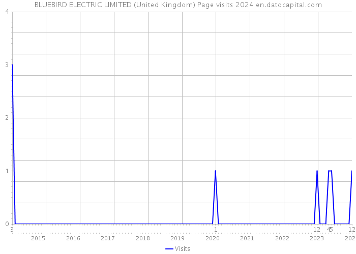 BLUEBIRD ELECTRIC LIMITED (United Kingdom) Page visits 2024 