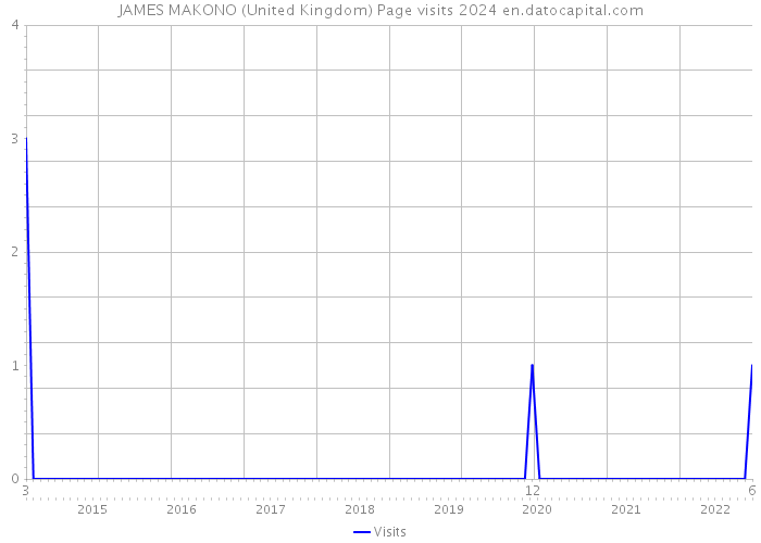 JAMES MAKONO (United Kingdom) Page visits 2024 
