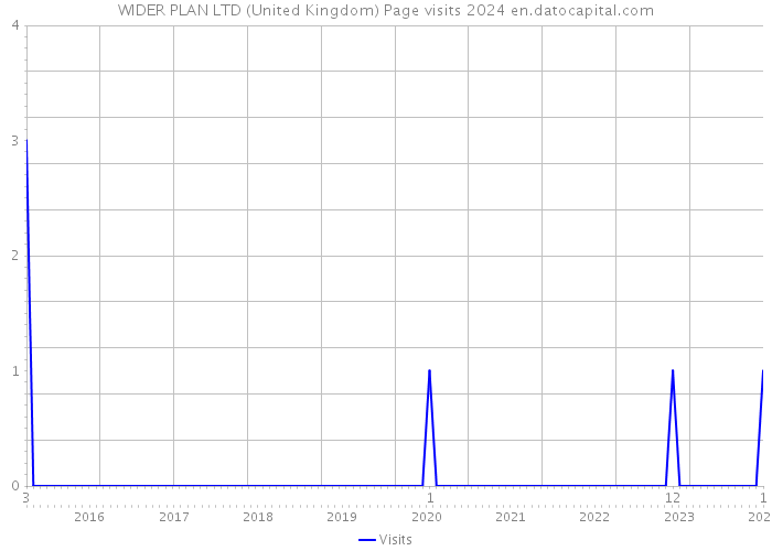 WIDER PLAN LTD (United Kingdom) Page visits 2024 