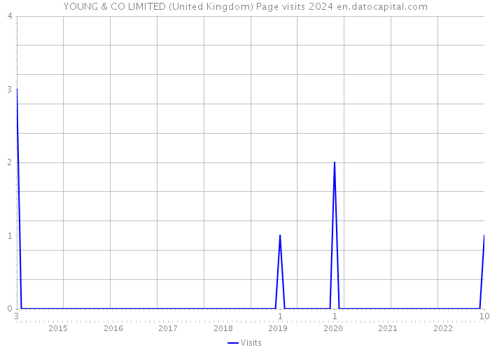 YOUNG & CO LIMITED (United Kingdom) Page visits 2024 