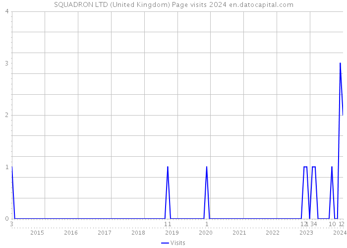 SQUADRON LTD (United Kingdom) Page visits 2024 