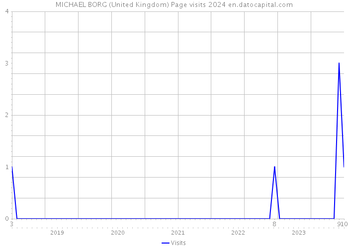 MICHAEL BORG (United Kingdom) Page visits 2024 