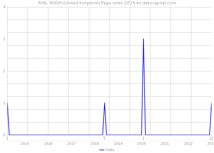 ANIL SINGH (United Kingdom) Page visits 2024 