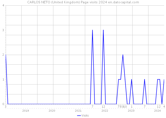 CARLOS NETO (United Kingdom) Page visits 2024 