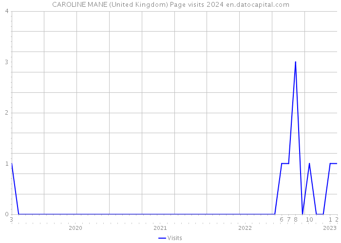 CAROLINE MANE (United Kingdom) Page visits 2024 