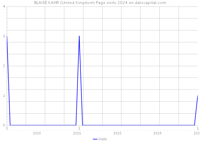 BLAISE KAHR (United Kingdom) Page visits 2024 