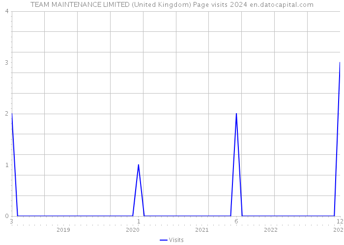 TEAM MAINTENANCE LIMITED (United Kingdom) Page visits 2024 