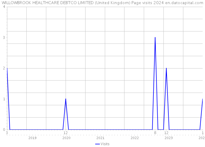 WILLOWBROOK HEALTHCARE DEBTCO LIMITED (United Kingdom) Page visits 2024 