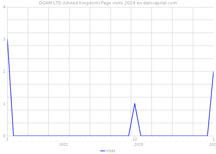 DGAM LTD (United Kingdom) Page visits 2024 