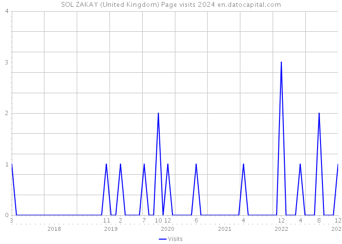 SOL ZAKAY (United Kingdom) Page visits 2024 