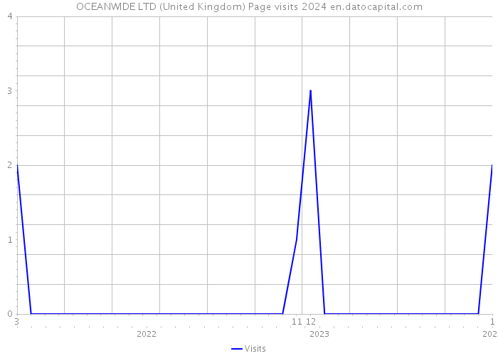 OCEANWIDE LTD (United Kingdom) Page visits 2024 